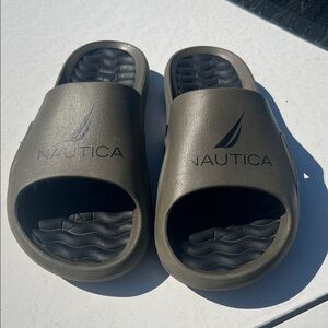 Nautica Olive Green Men’s Slide Sandals